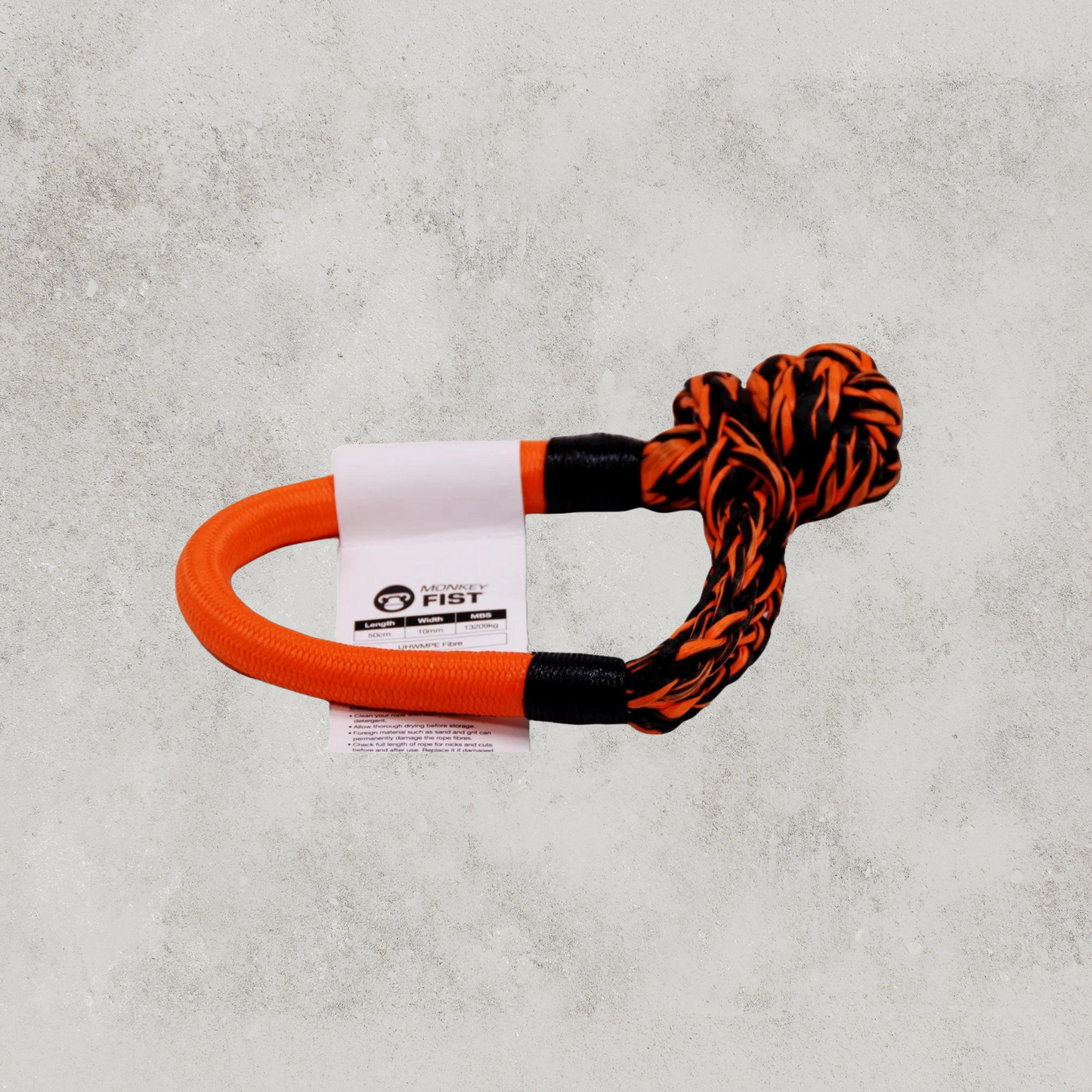 Carbon Monkey Fist 15T Synthetic Soft Shackle - Orange