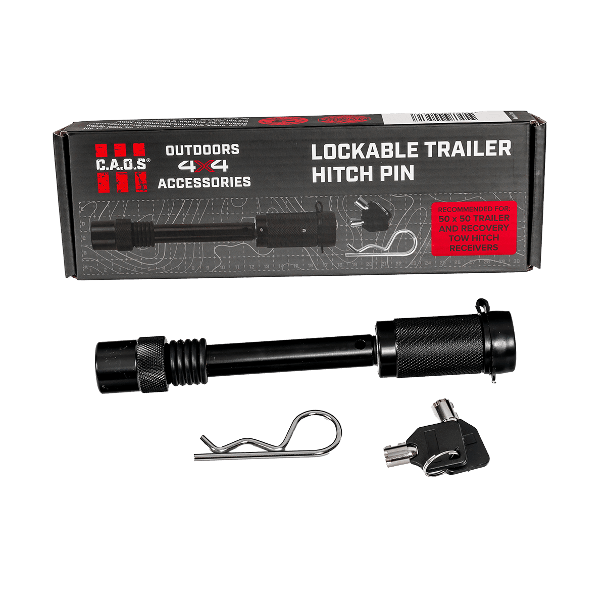 CAOS Lockable Trailer Hitch Pin 16mm (5/8")
