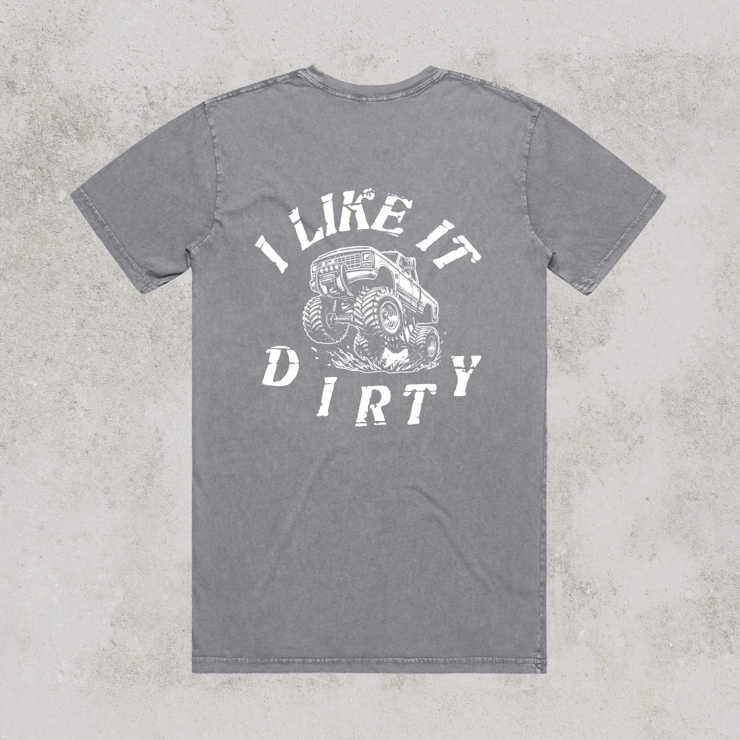 I Like It Dirty Staple Tee by No Lanes – Regular Fit 100% Cotton T-Shirt for Off-Road, 4WD & Outdoor Enthusiasts