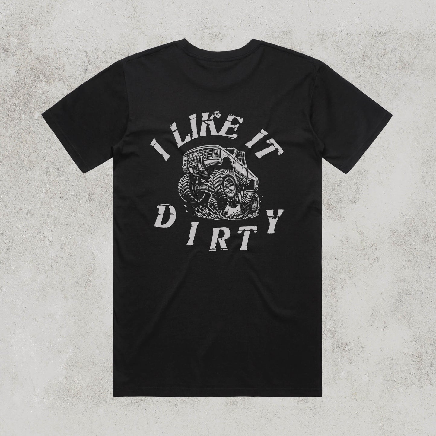 I Like It Dirty Staple Tee by No Lanes – Regular Fit 100% Cotton T-Shirt for Off-Road, 4WD & Outdoor Enthusiasts