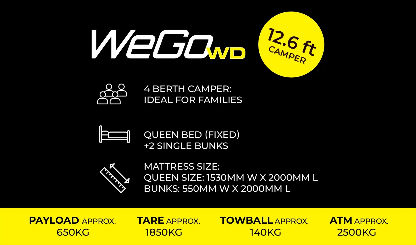WEGO WD 12.6ft Camper BUSHWAKKA Campers