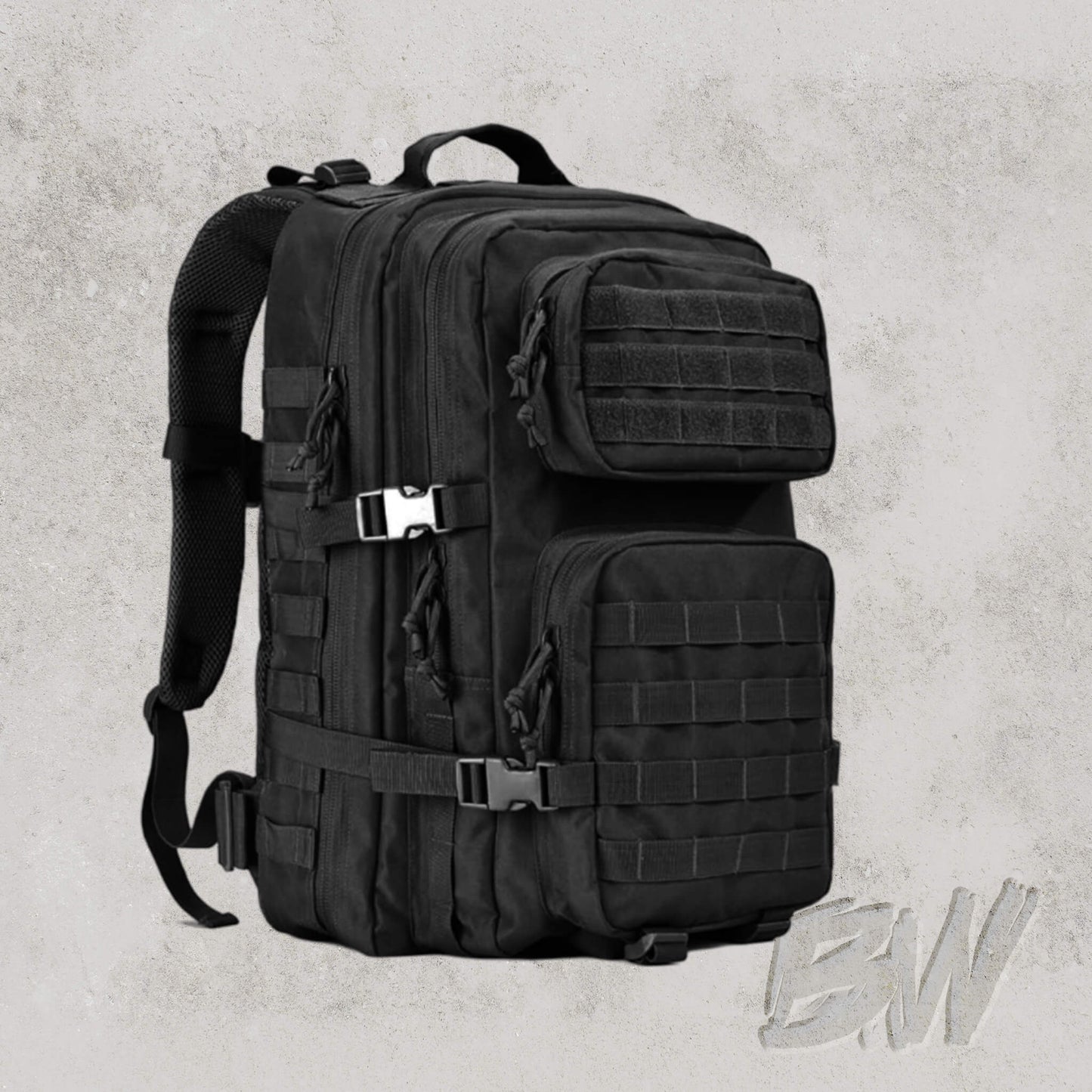 Tactical Backpack with Quick-Attach Patches