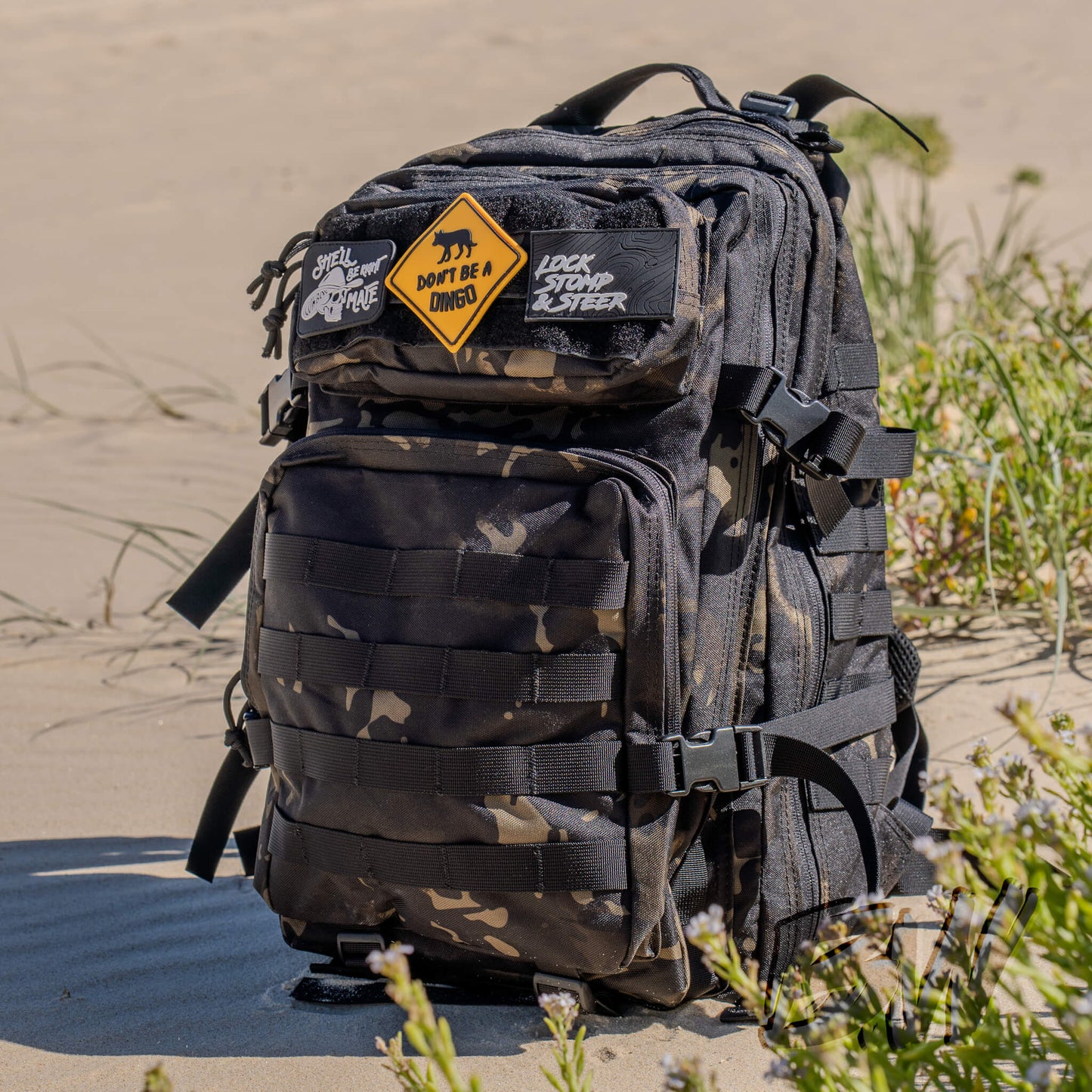 Tactical Backpack with Quick-Attach Patches