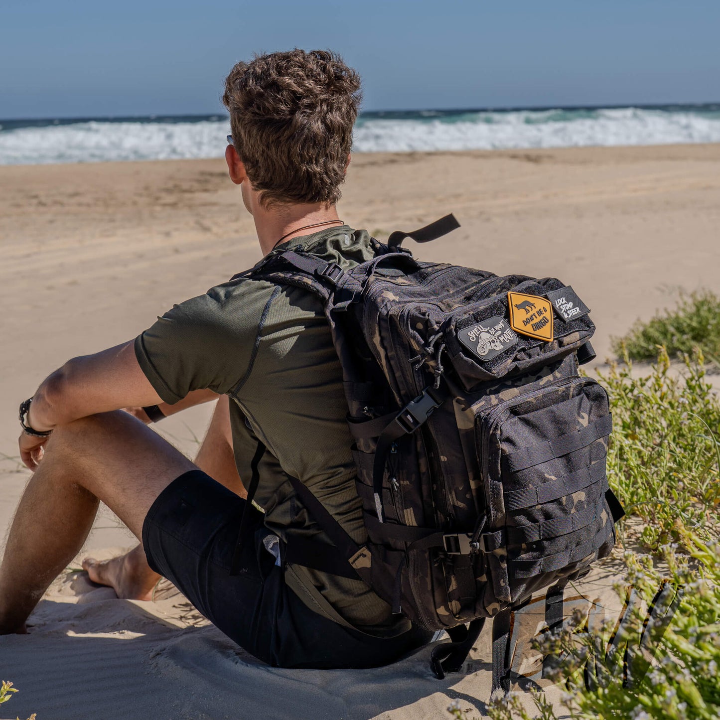 Tactical Backpack with Quick-Attach Patches