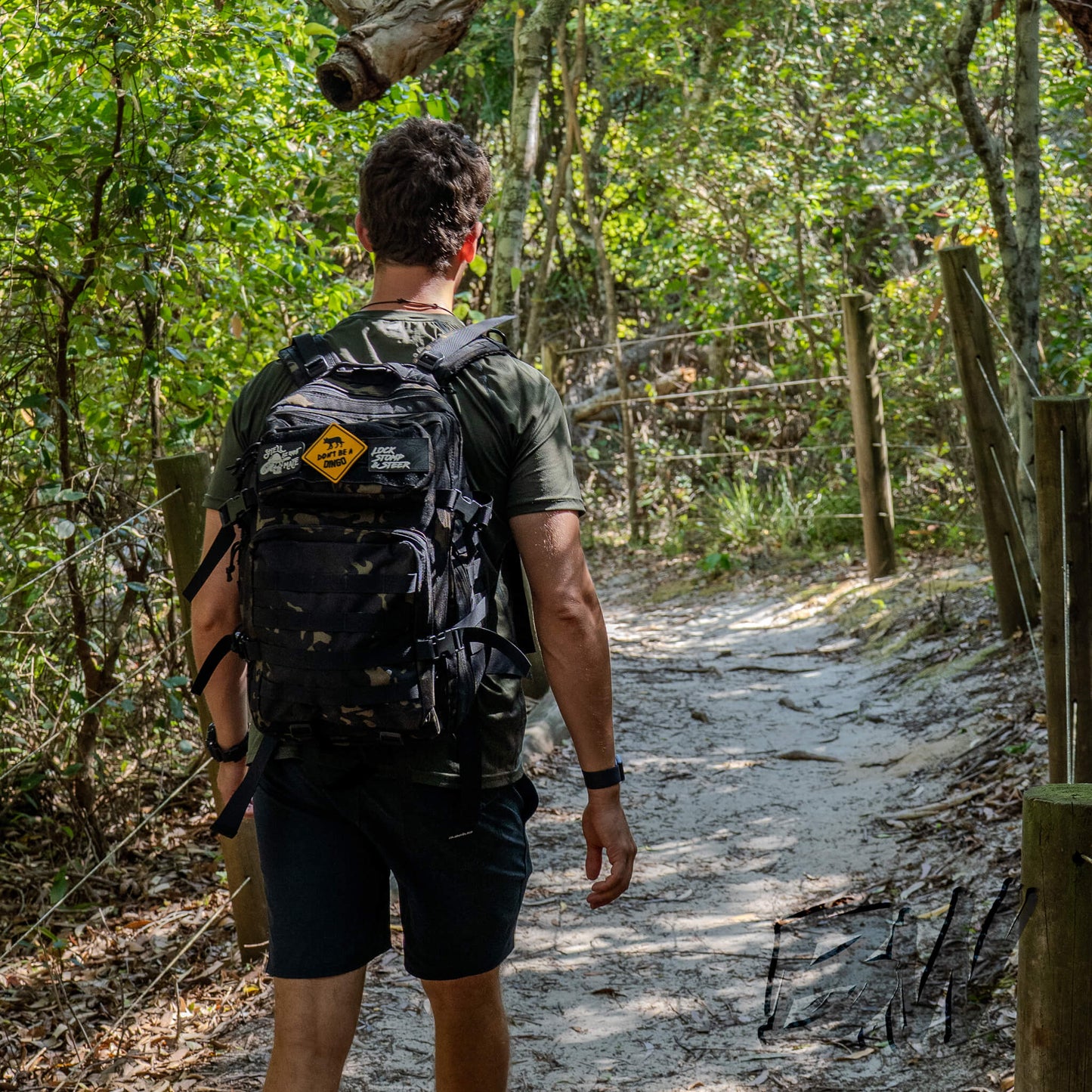 Tactical Backpack with Quick-Attach Patches