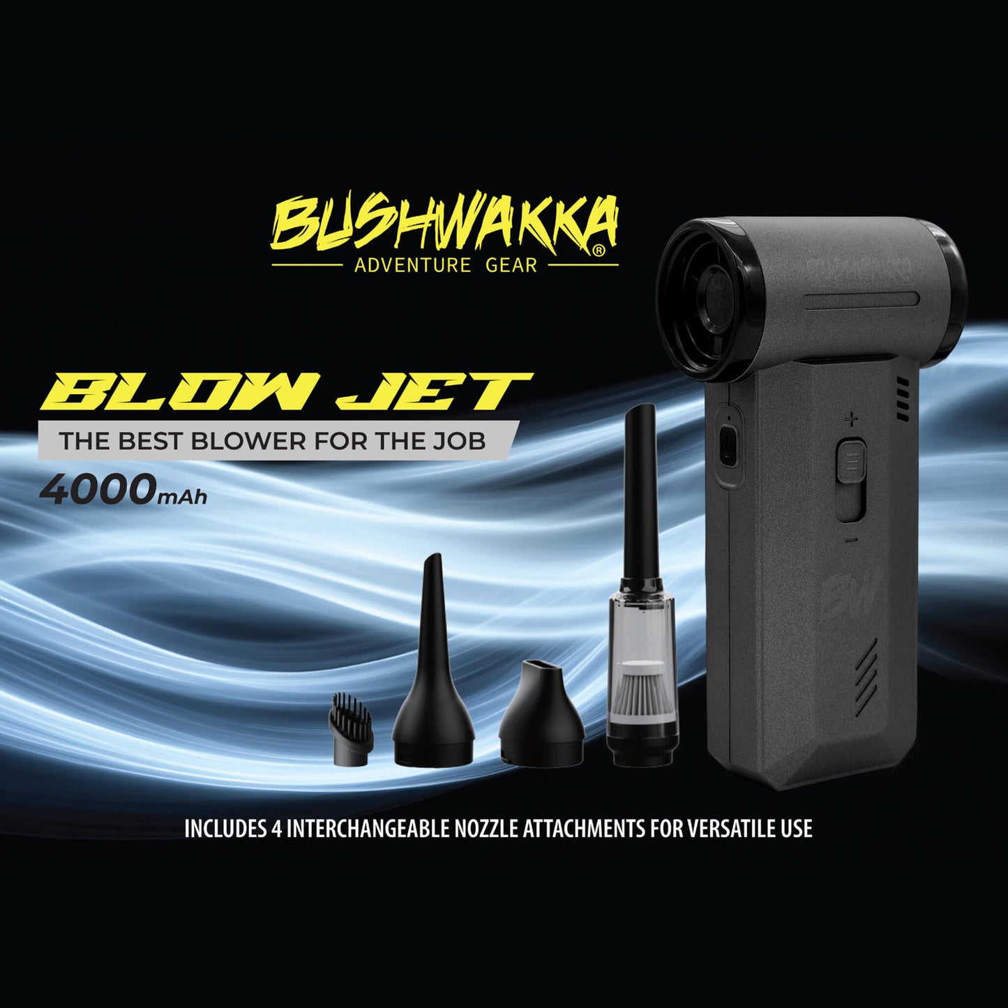 Bushwakka Blow Jet – Portable Handheld Blower and Vacuum Cleaner