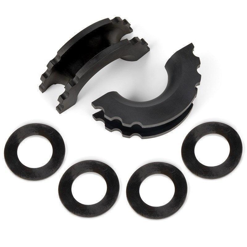 PROREADY 2pcs Shackle Protector and 4 Isolators (Black)
