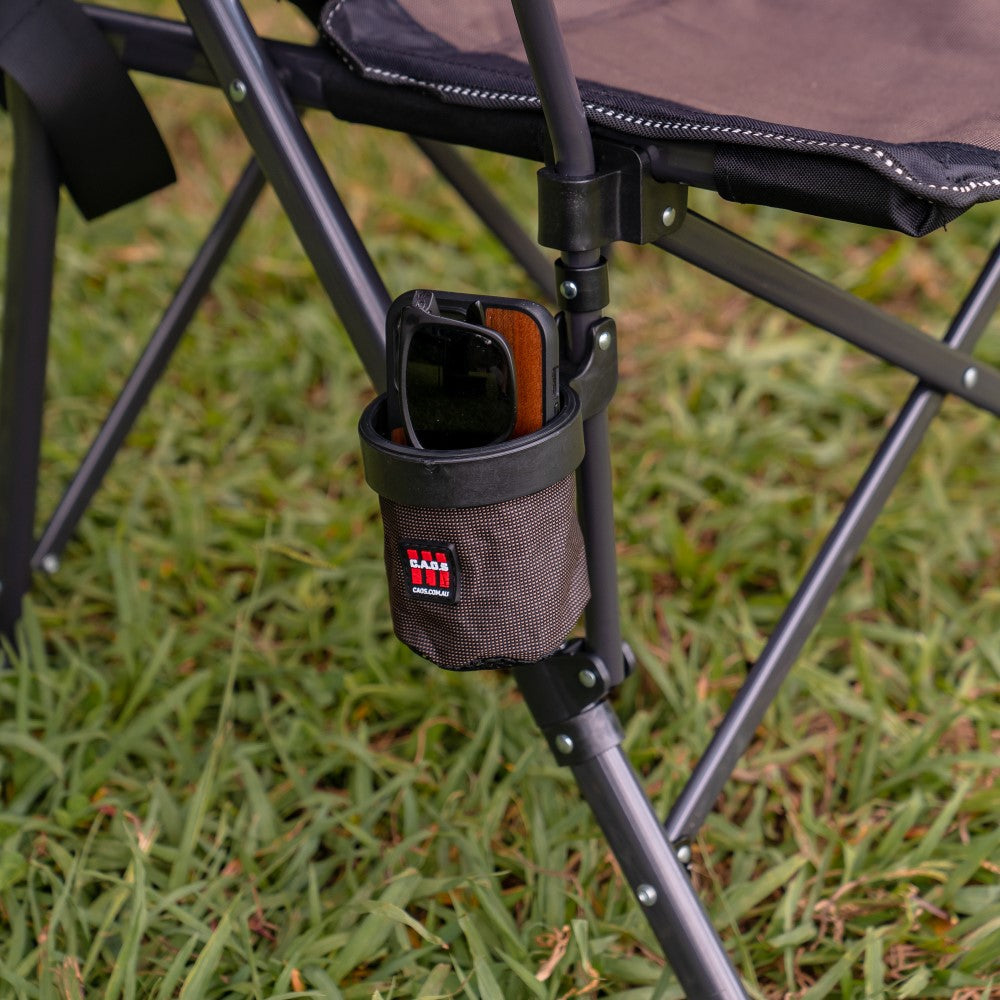 CAOS Folding Camp Chair - Brown & Black