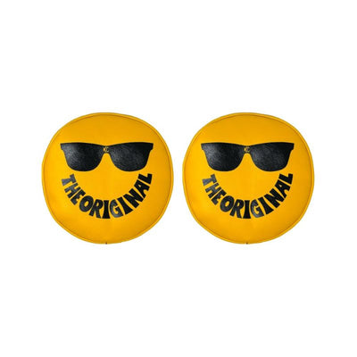 Retro Cover 8" Vinyl Yellow "The Original" Smiley Sunglasses (Pair)