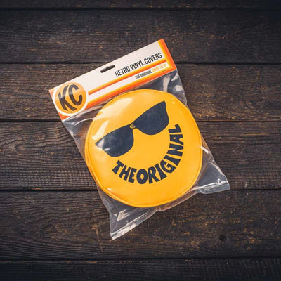 Retro Cover 8" Vinyl Yellow "The Original" Smiley Sunglasses (Pair)