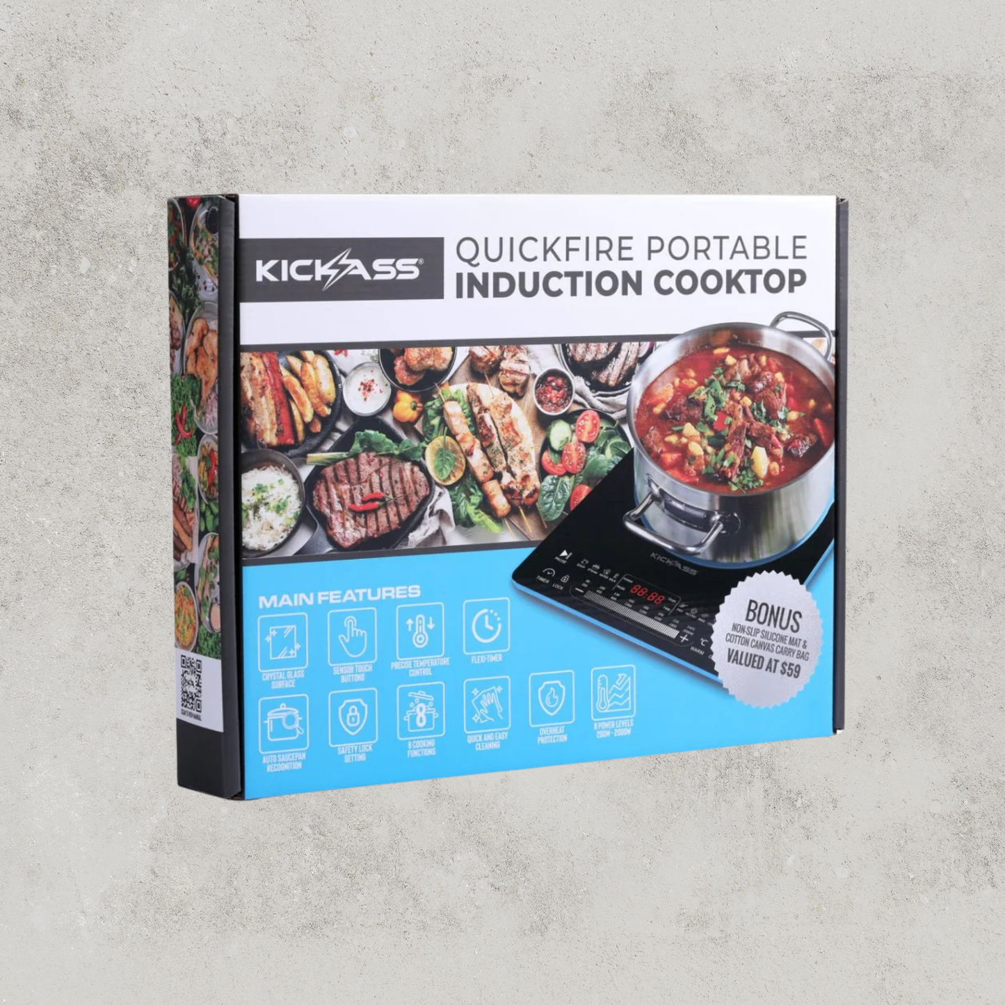 KickAss QuickFire Portable Induction Cooktop