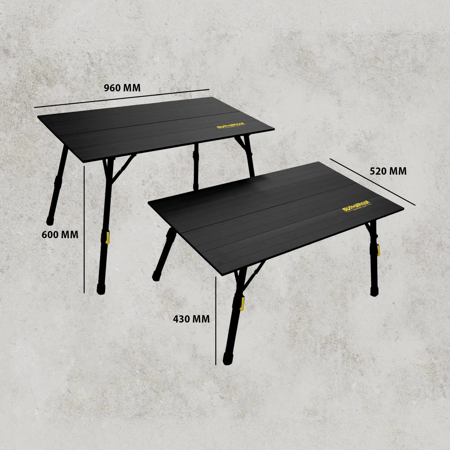 Bushwakka Adjustable Folding Table BUSHWAKKA ADVENTURE GEAR