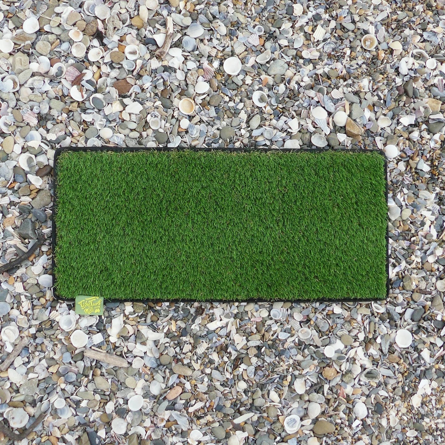 Are We Square Yet? Mat - Caravan Step Mat in Green