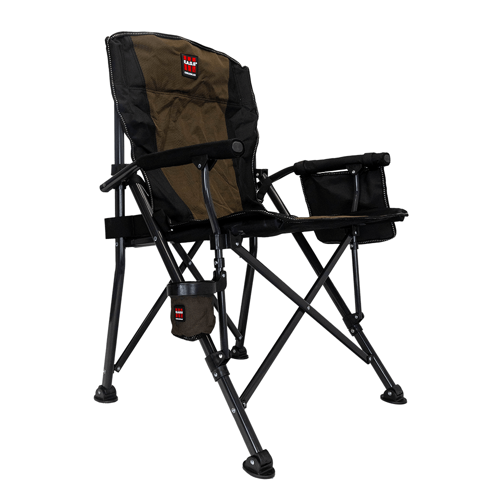 CAOS Folding Camp Chair - Brown & Black