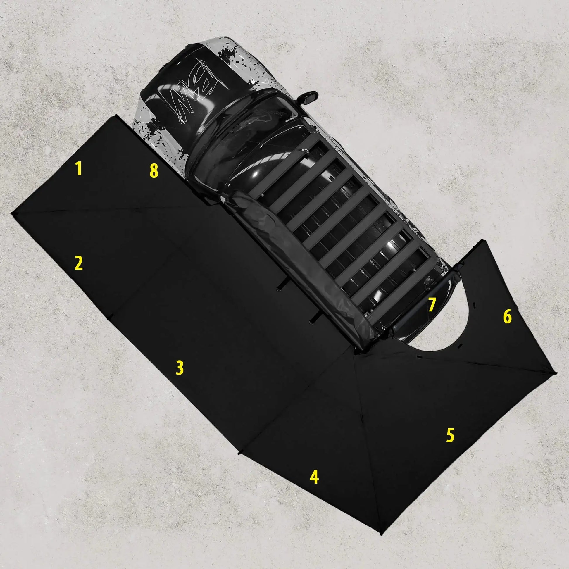 Darkness Pro XL Squared Wall Kit BUSHWAKKA ADVENTURE GEAR
