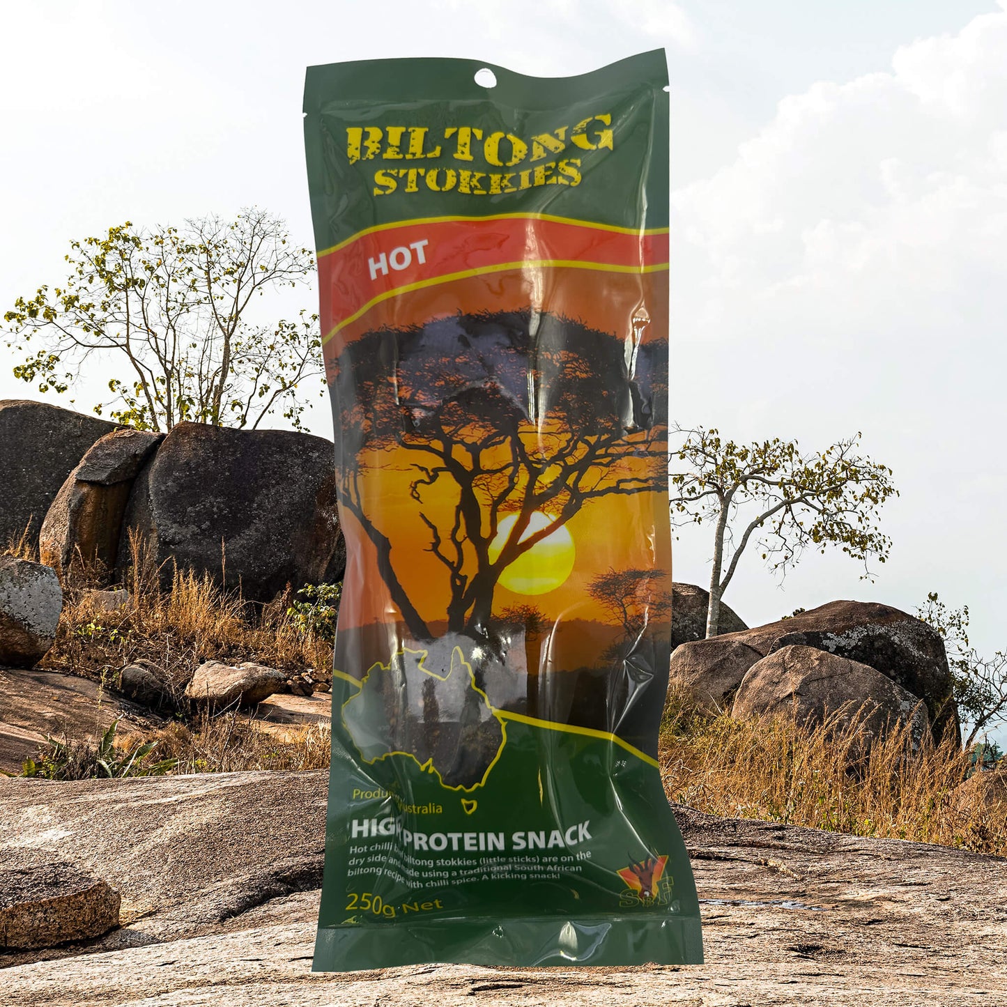 Biltong Hot Stokkies 250g