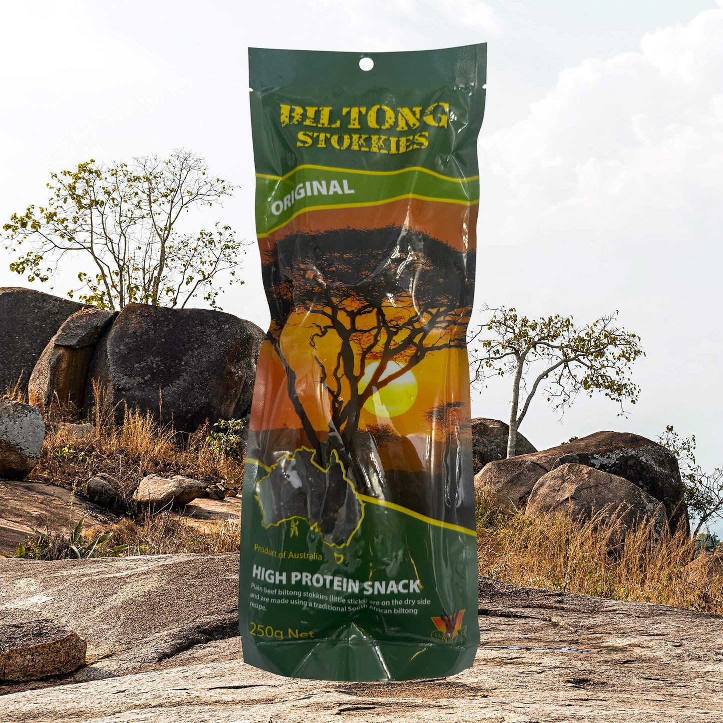 Biltong Plain Stokkies 250g