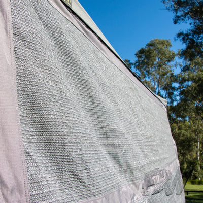 MEG Camper Awning Single Shade Cloth Wall 2200mm Drop