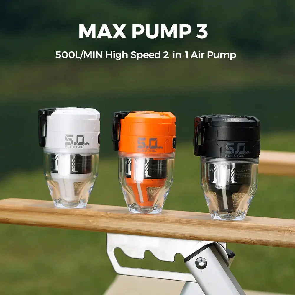 FLEXTAIL MAX PUMP 3 - High Speed 2-in-1 Rechargeable Air Pump FLEXTAIL