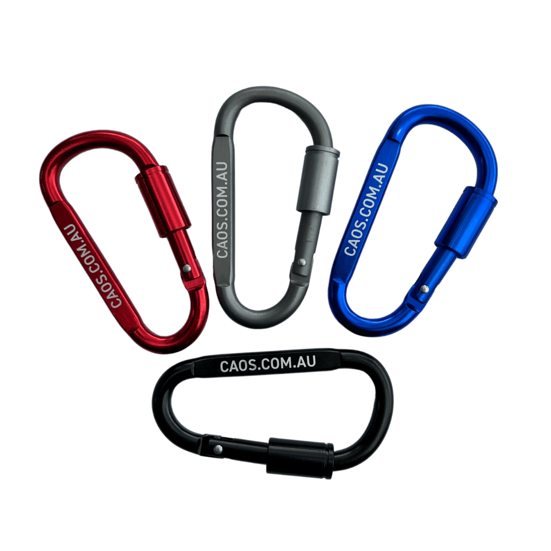 CAOS 4Pk Carabiner Snap Hook & Lock