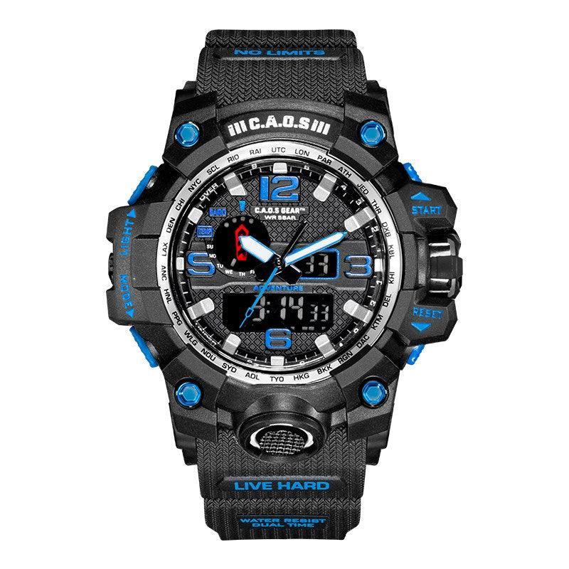 CAOS Sports and Adventure Watch (Black/Blue)