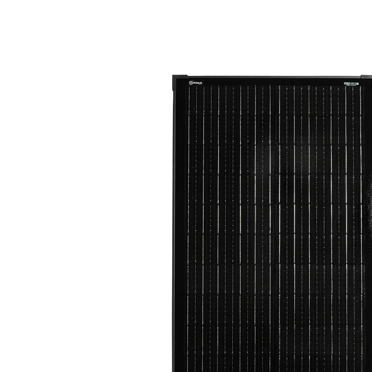 Roam Gear 100W 12V Slimline Black Glass Solar Panel (20mm Frame)