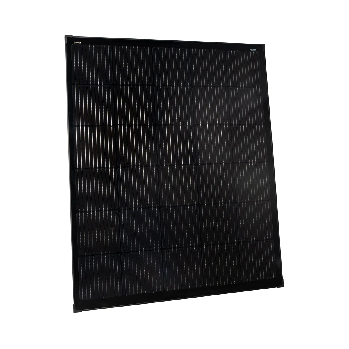 Roam Gear 200W 12V Slimline Square Black Glass Solar Panel (20mm Frame)