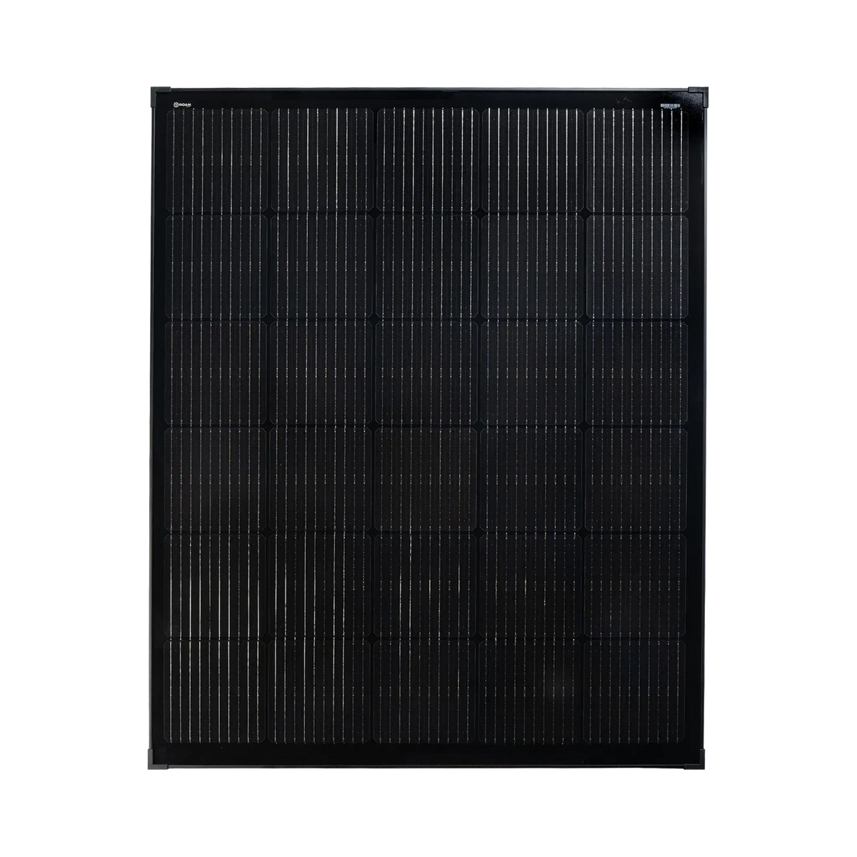 Roam Gear 200W 12V Slimline Square Black Glass Solar Panel (20mm Frame)