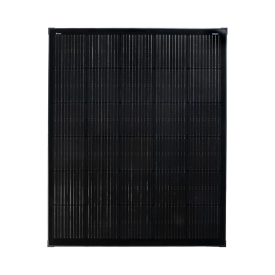 Roam Gear 200W 12V Slimline Square Black Glass Solar Panel (20mm Frame)